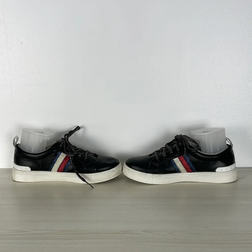 Tommy Hilfiger Rae sparkler basic lace up striped side faux leather sneakers 5